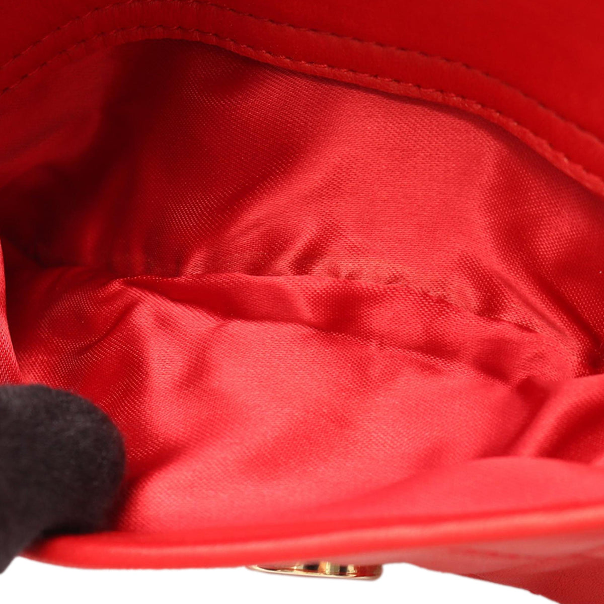 Chanel CC Quilted Lambskin Tassel Camera Bag — Red