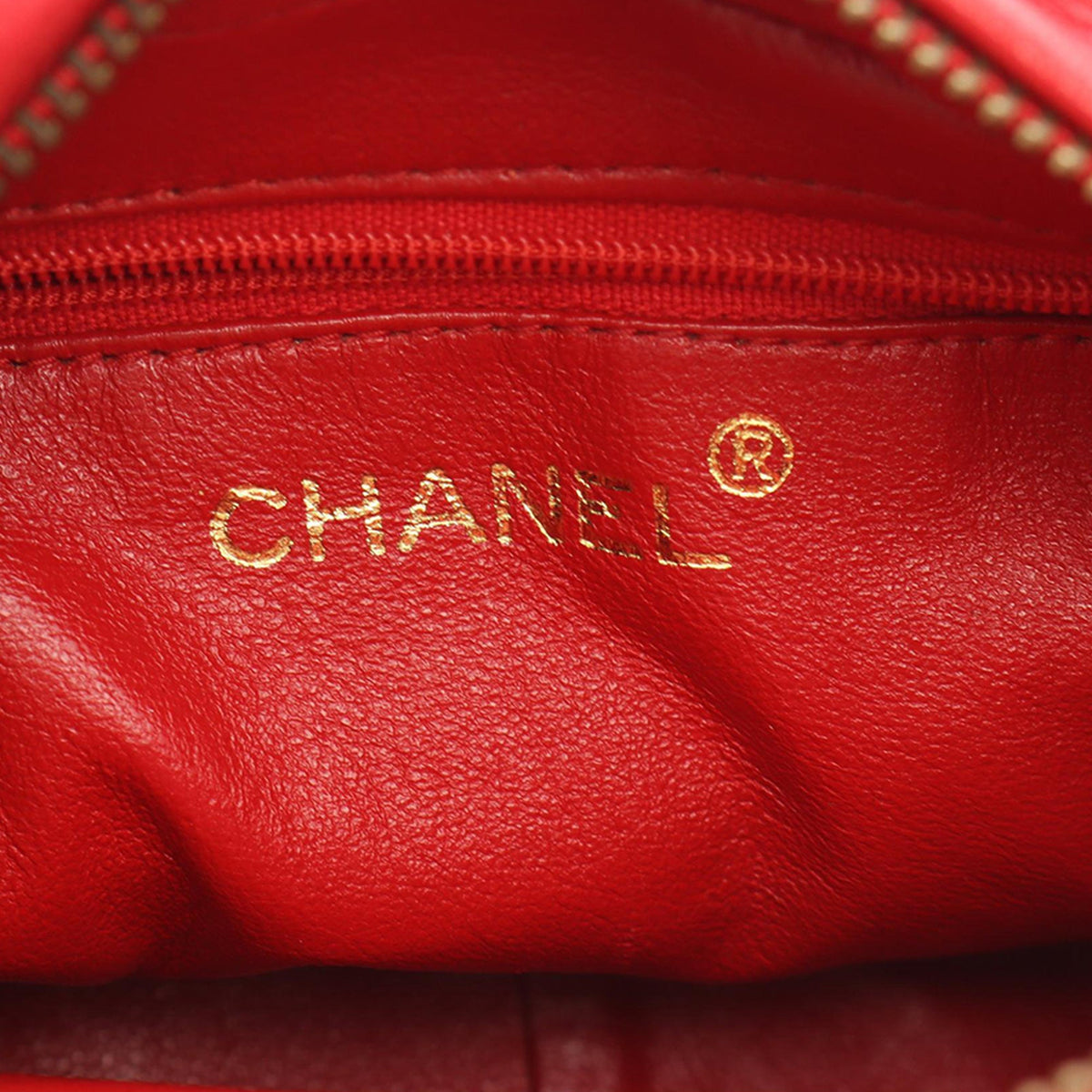 Chanel CC Quilted Lambskin Tassel Camera Bag — Red