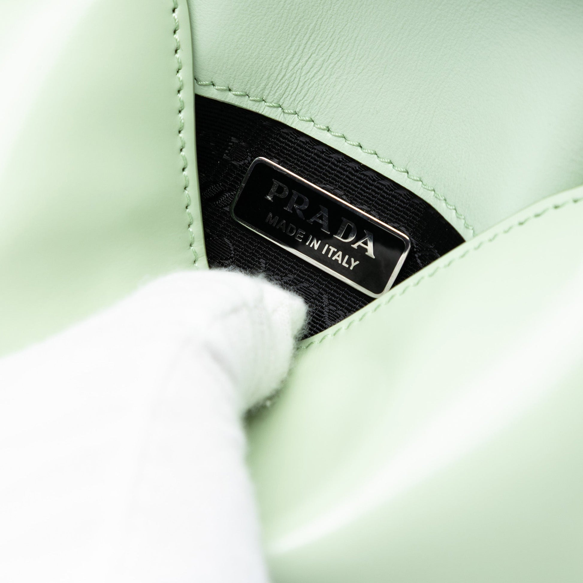 Prada Mini Brushed Leather Cleo Flap