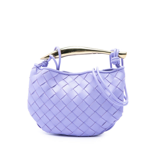 Bottega Veneta Baby Lambskin Intrecciato Sardine