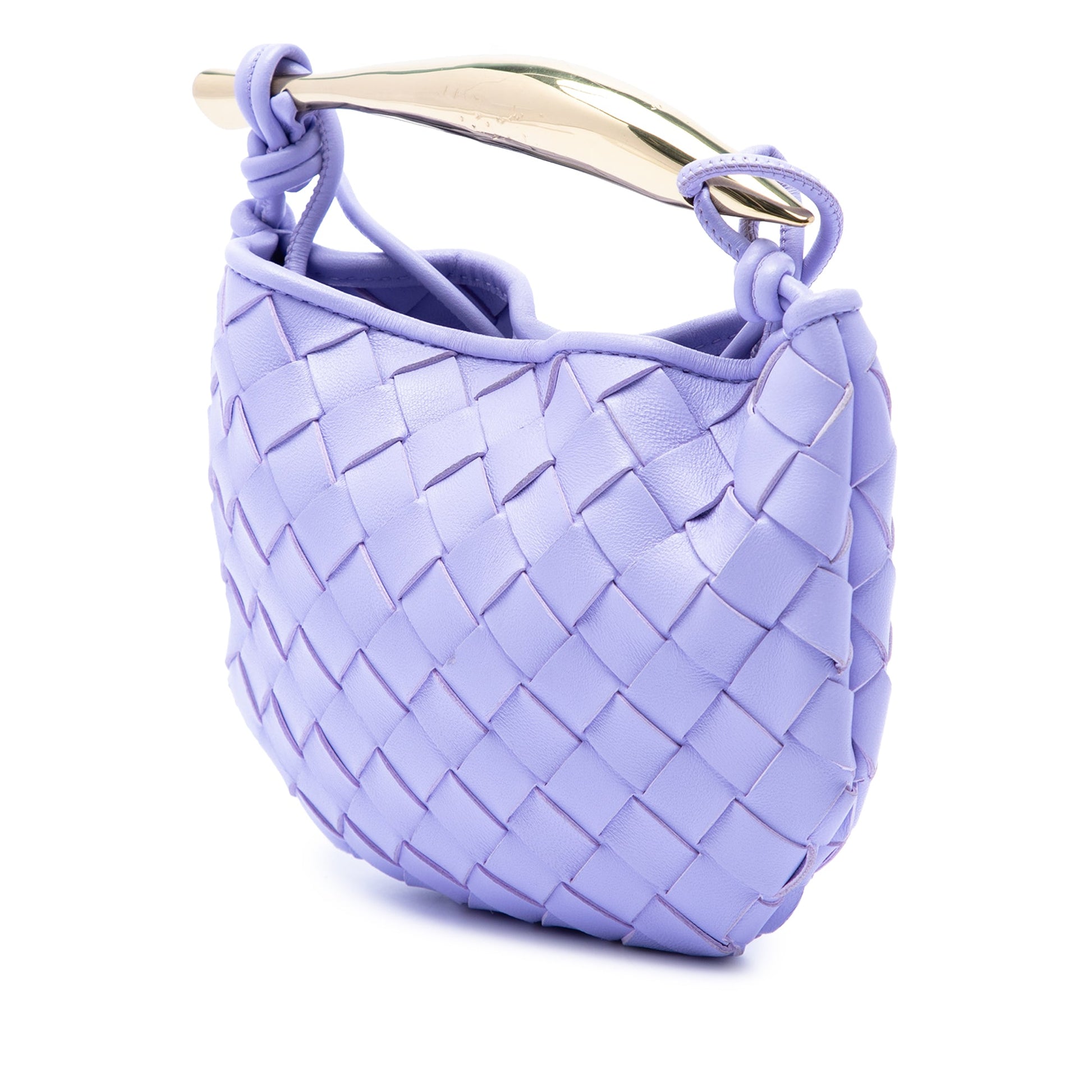 Bottega Veneta Baby Lambskin Intrecciato Sardine