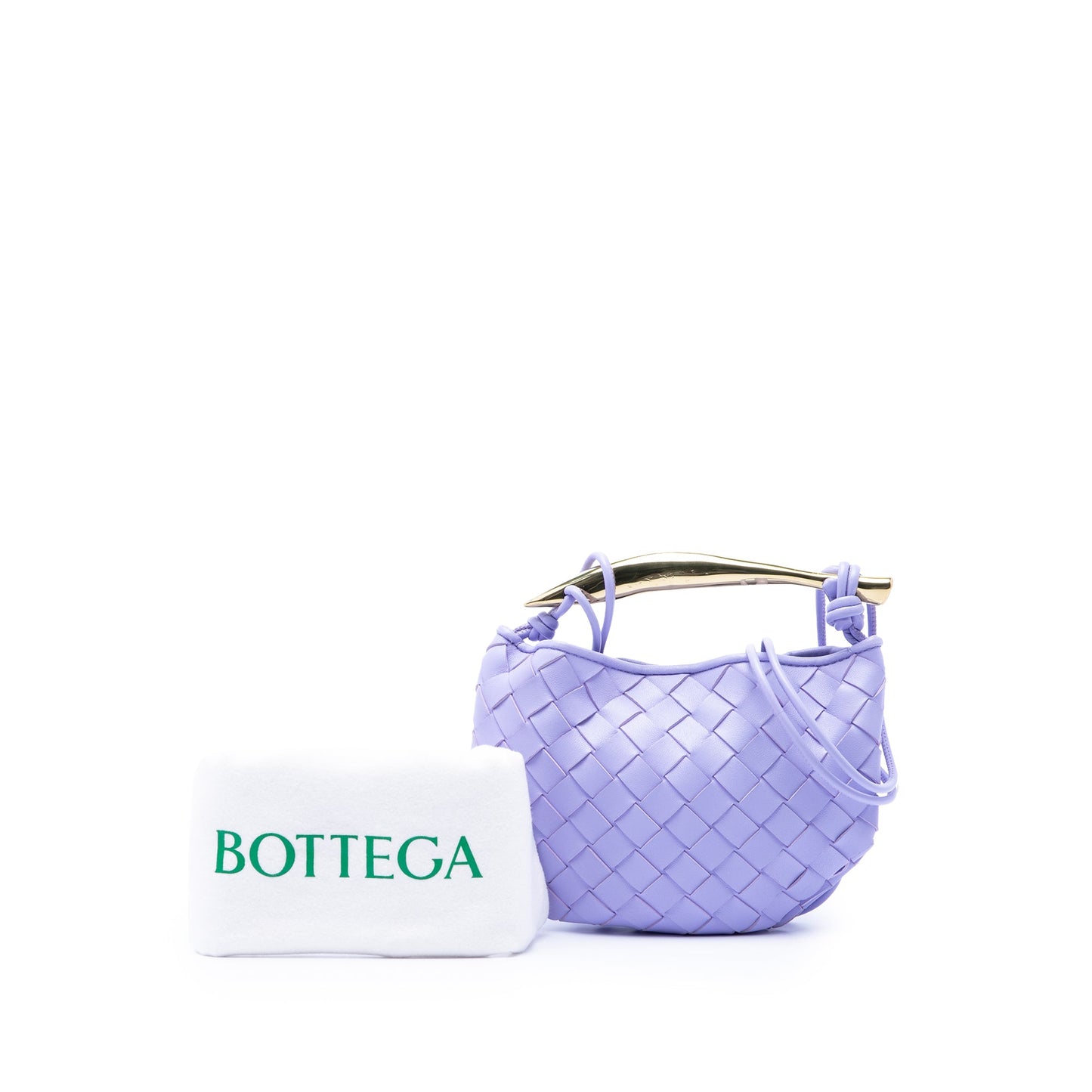 Bottega Veneta Baby Lambskin Intrecciato Sardine