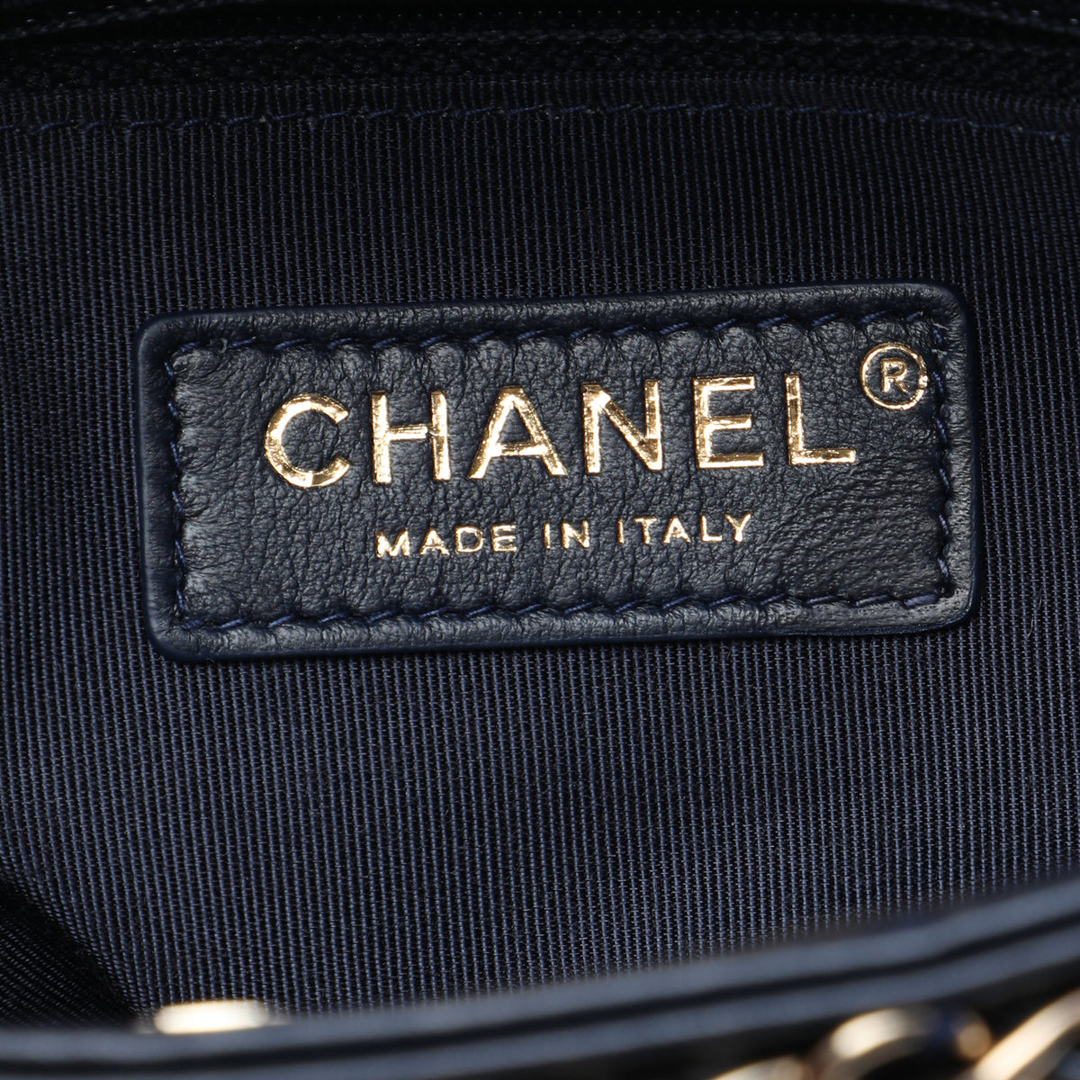 Chanel Lambskin Chain Frame Crossbody — Black