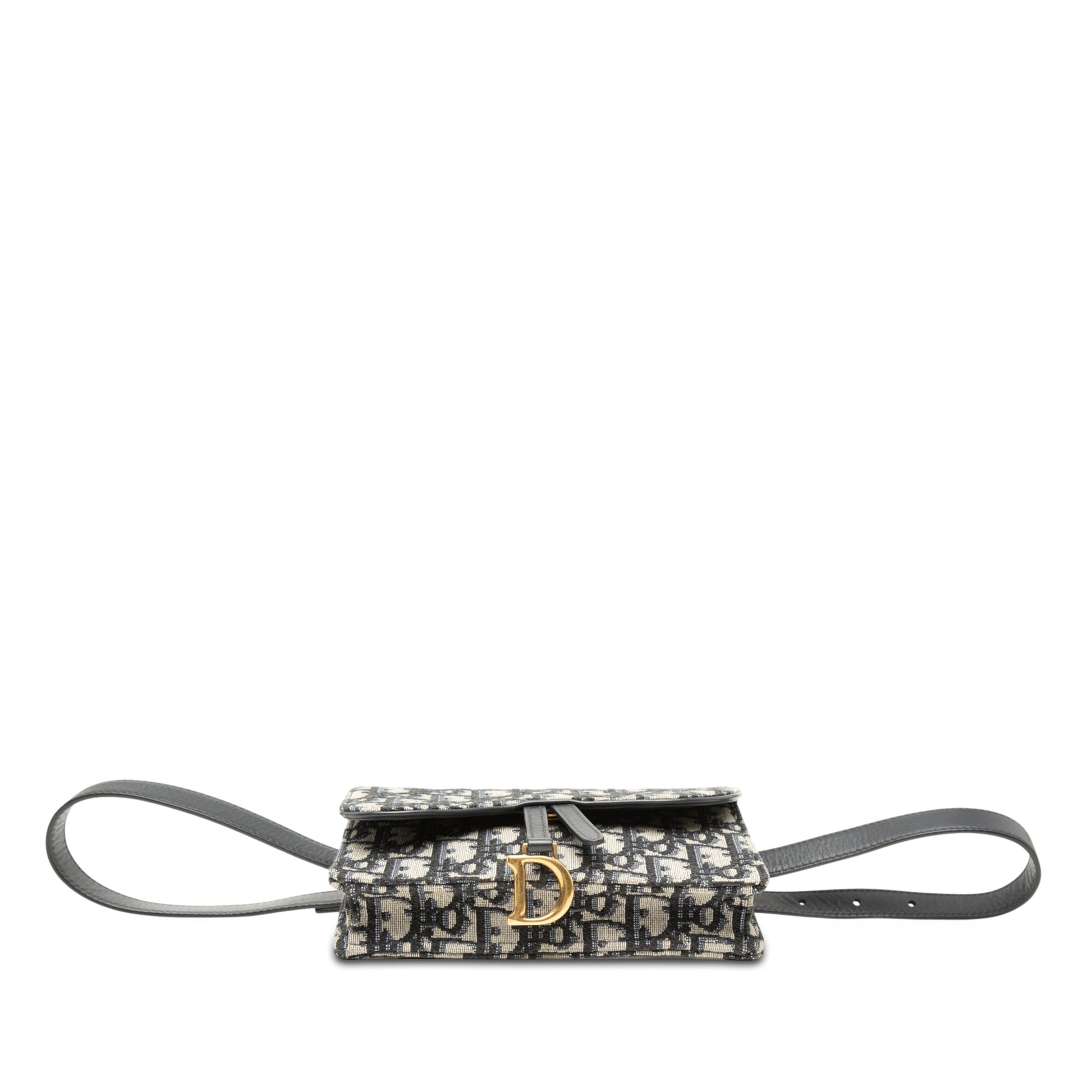 Dior Oblique Canvas Saddle Belt Bag