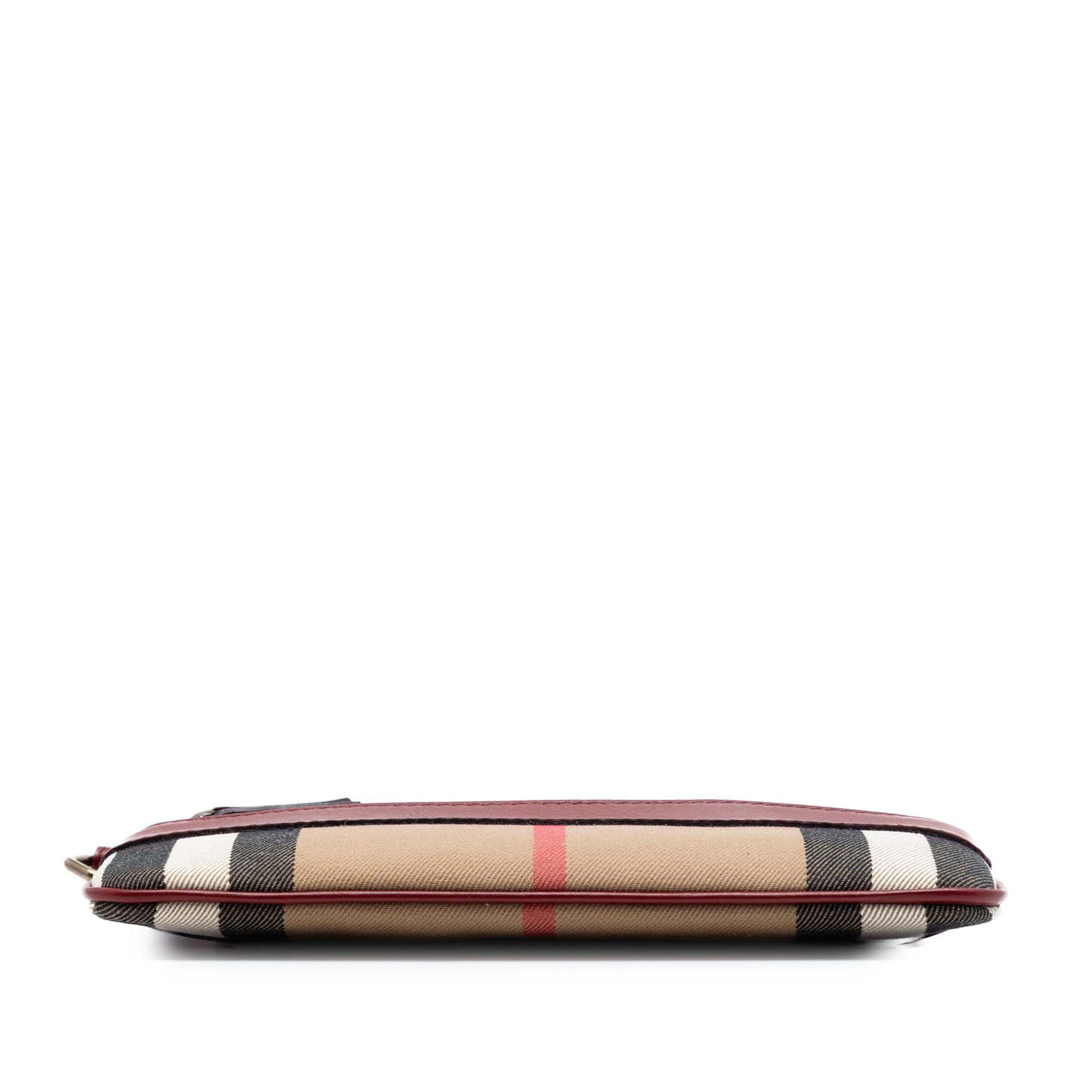 Burberry House Check Canvas Wristlet Clutch