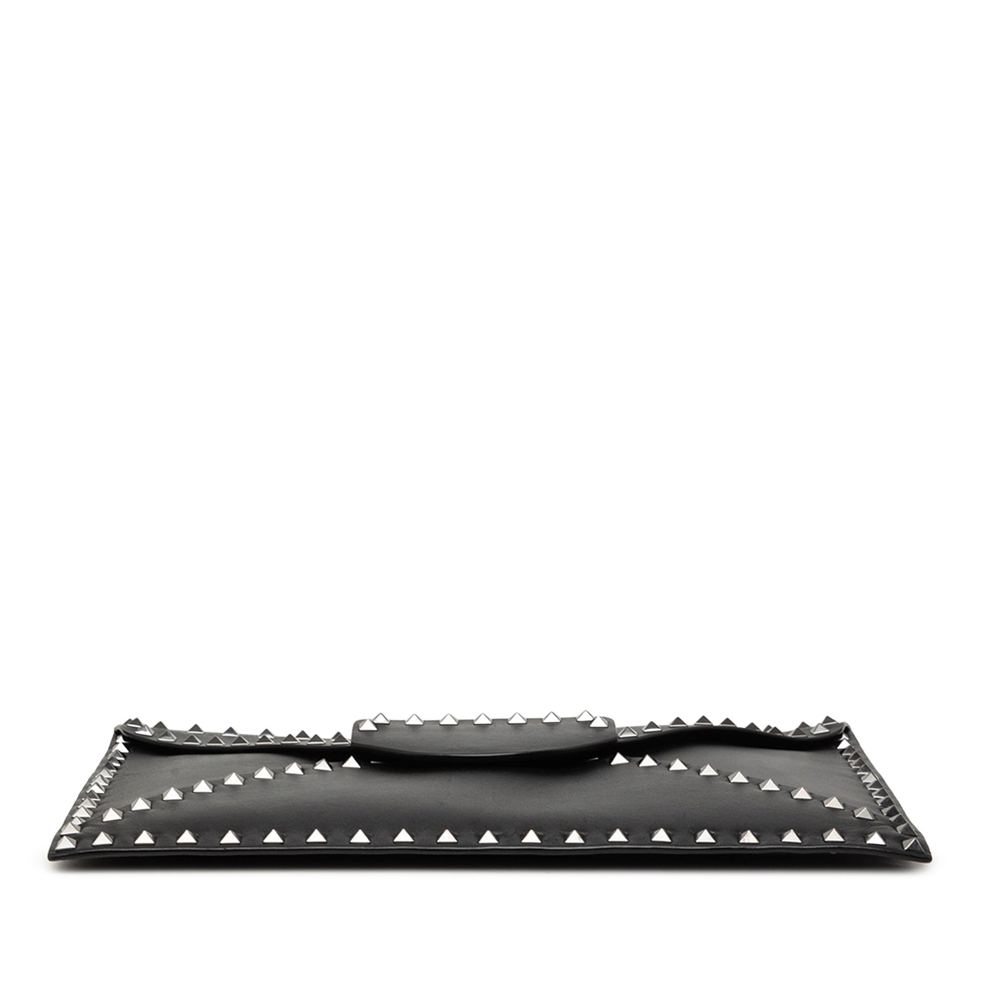 Valentino Leather Rockstud Untitled Envelope Clutch