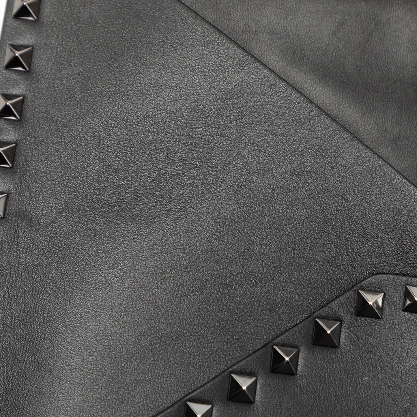 Valentino Leather Rockstud Untitled Envelope Clutch