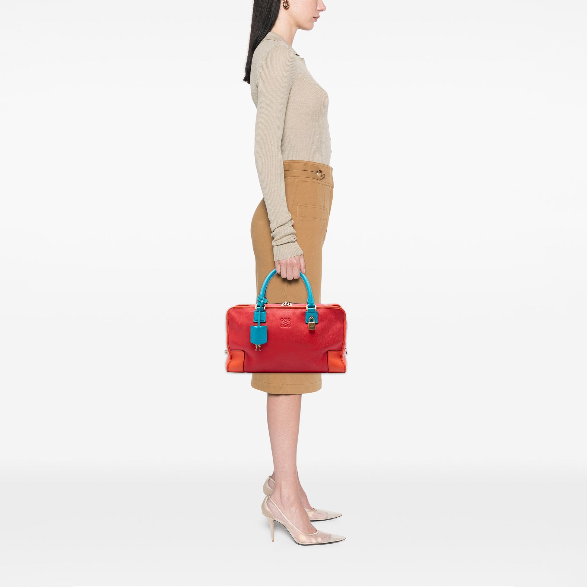 LOEWE Tricolor Leather Amazona 36