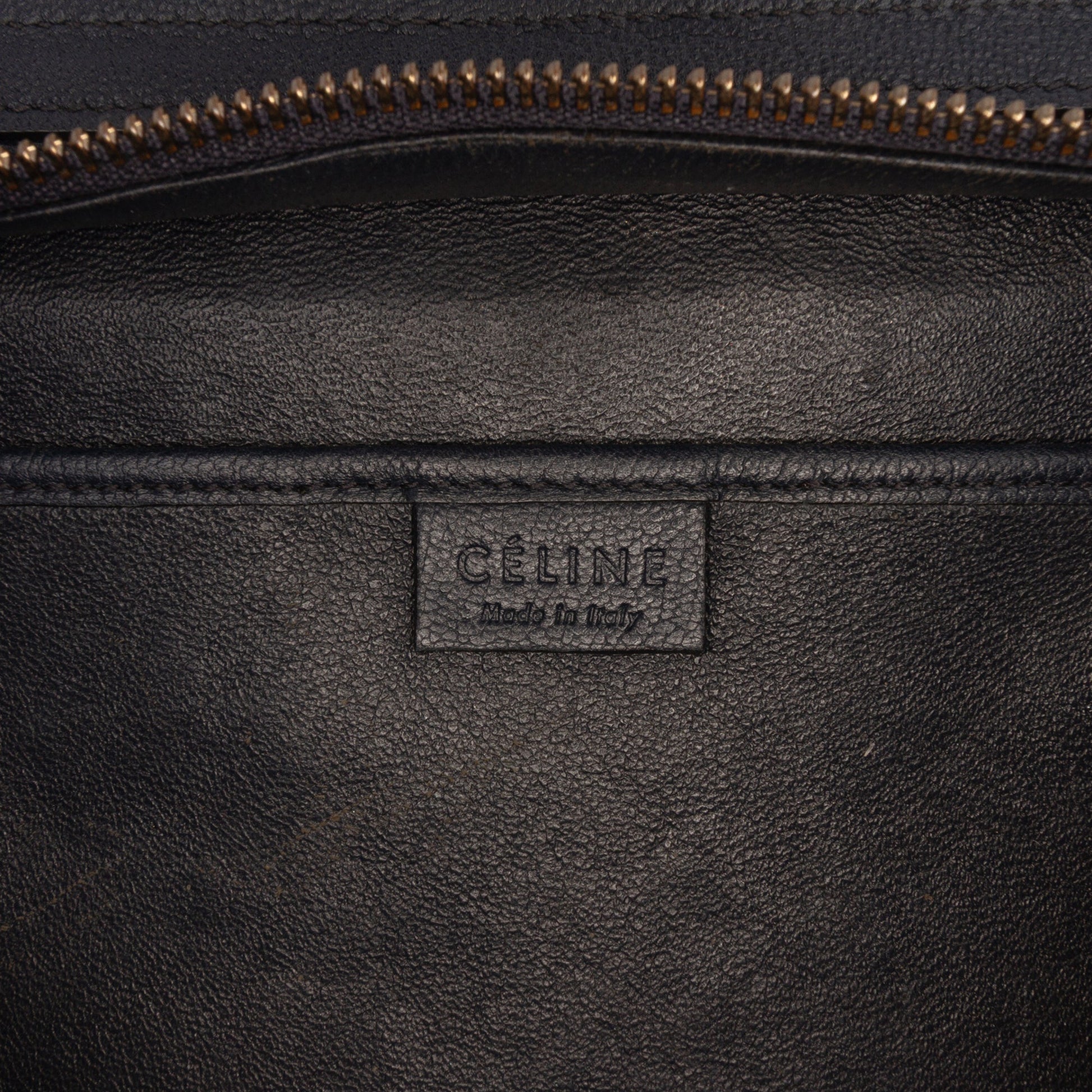Celine Nano Tricolor Calfskin and Suede Luggage Tote
