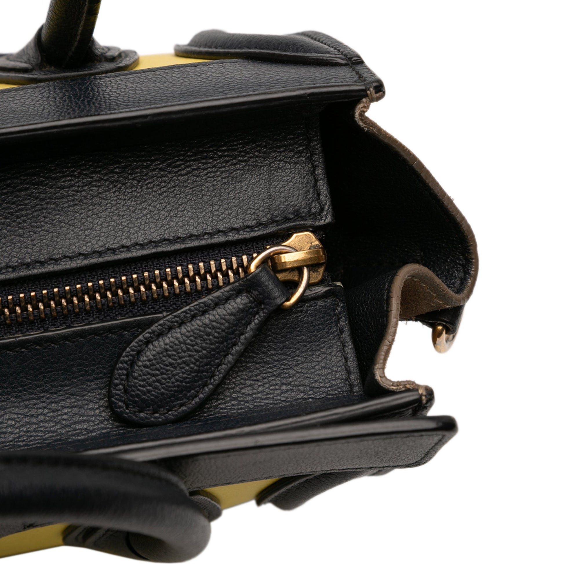 Celine Nano Tricolor Calfskin and Suede Luggage Tote