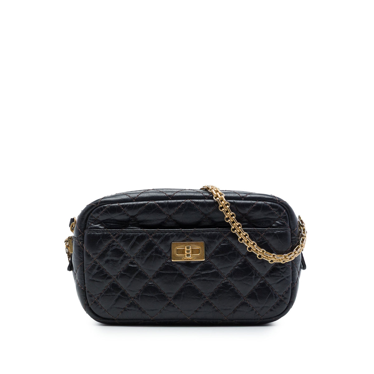 Chanel Mini Quilted Aged Calfskin Reissue Camera Bag