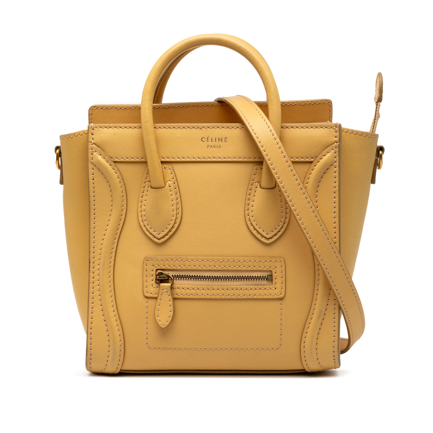Celine Nano Leather Luggage Tote