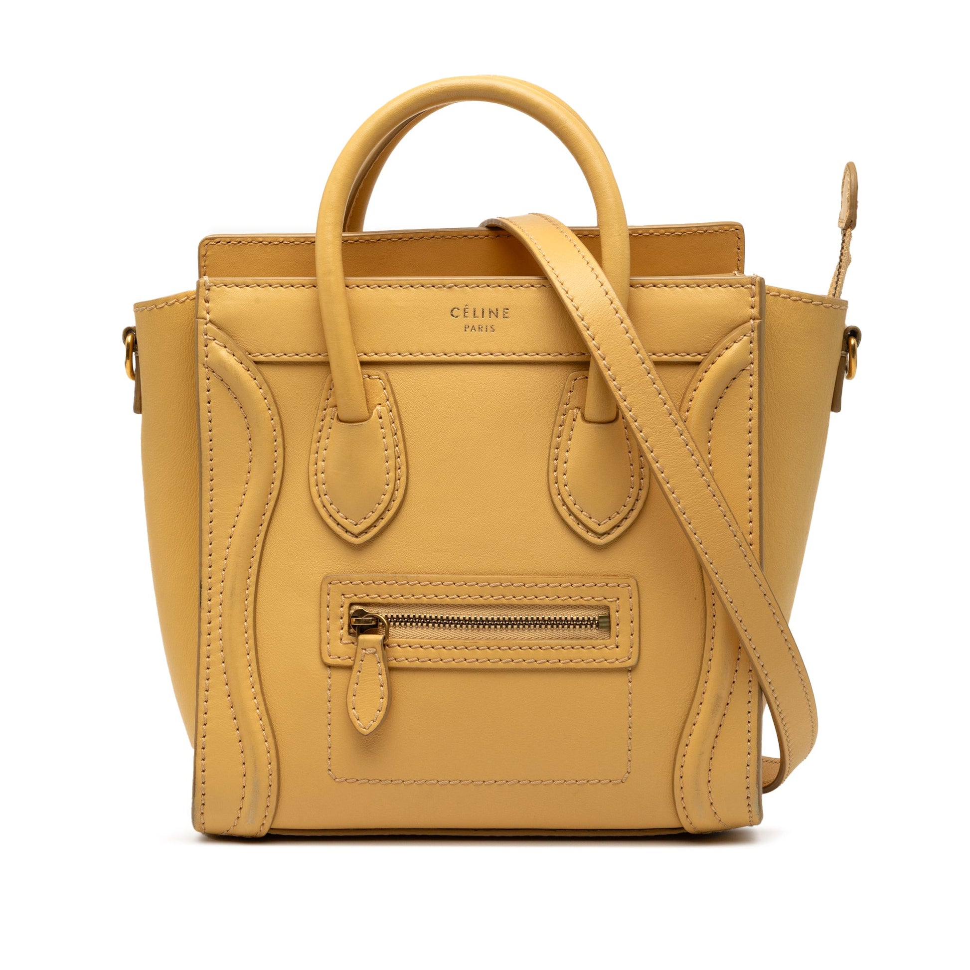 Celine Nano Leather Luggage Tote