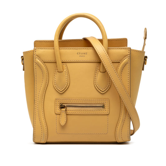 Celine Nano Leather Luggage Tote