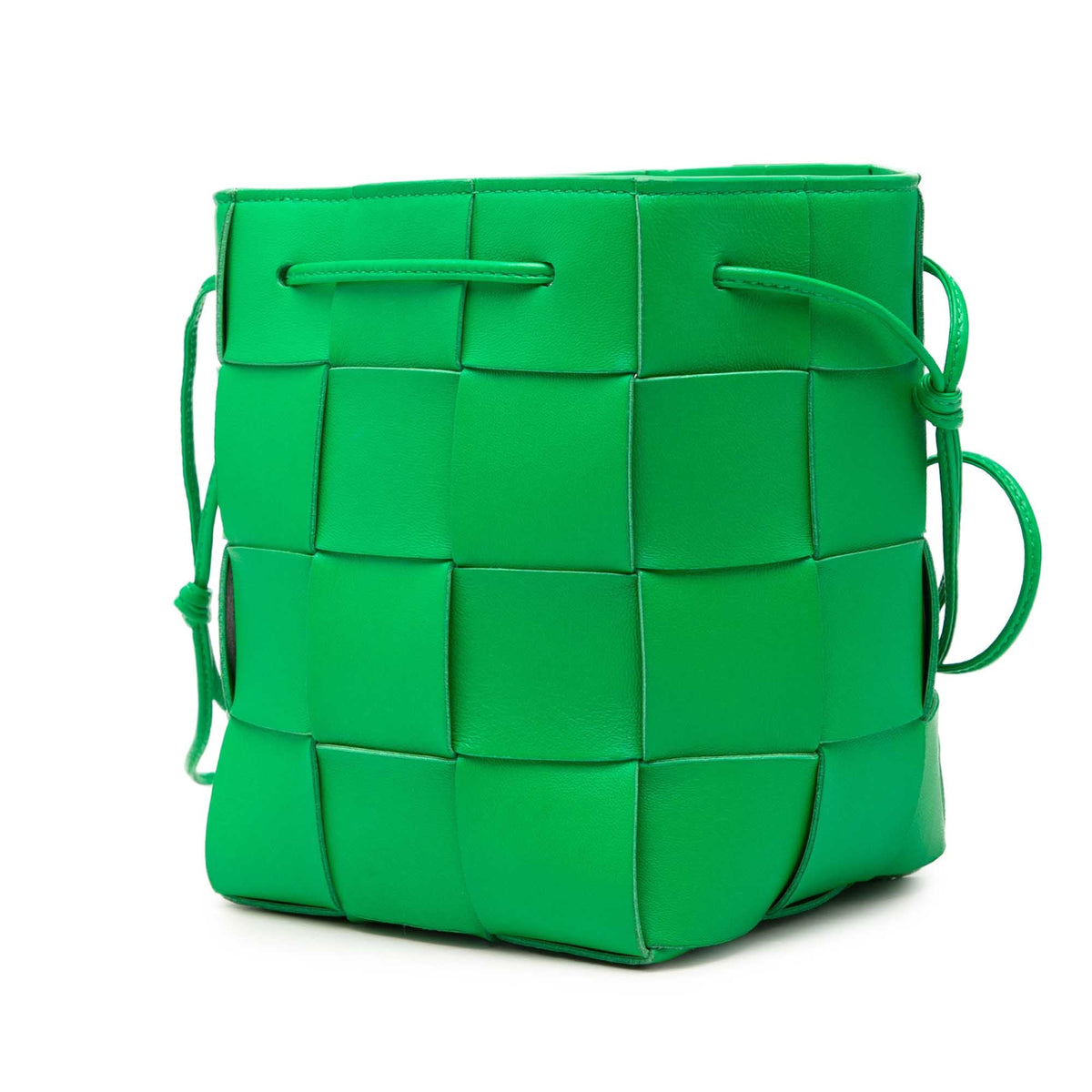Bottega Veneta Small Nappa Maxi Intrecciato Cassette Bucket Bag