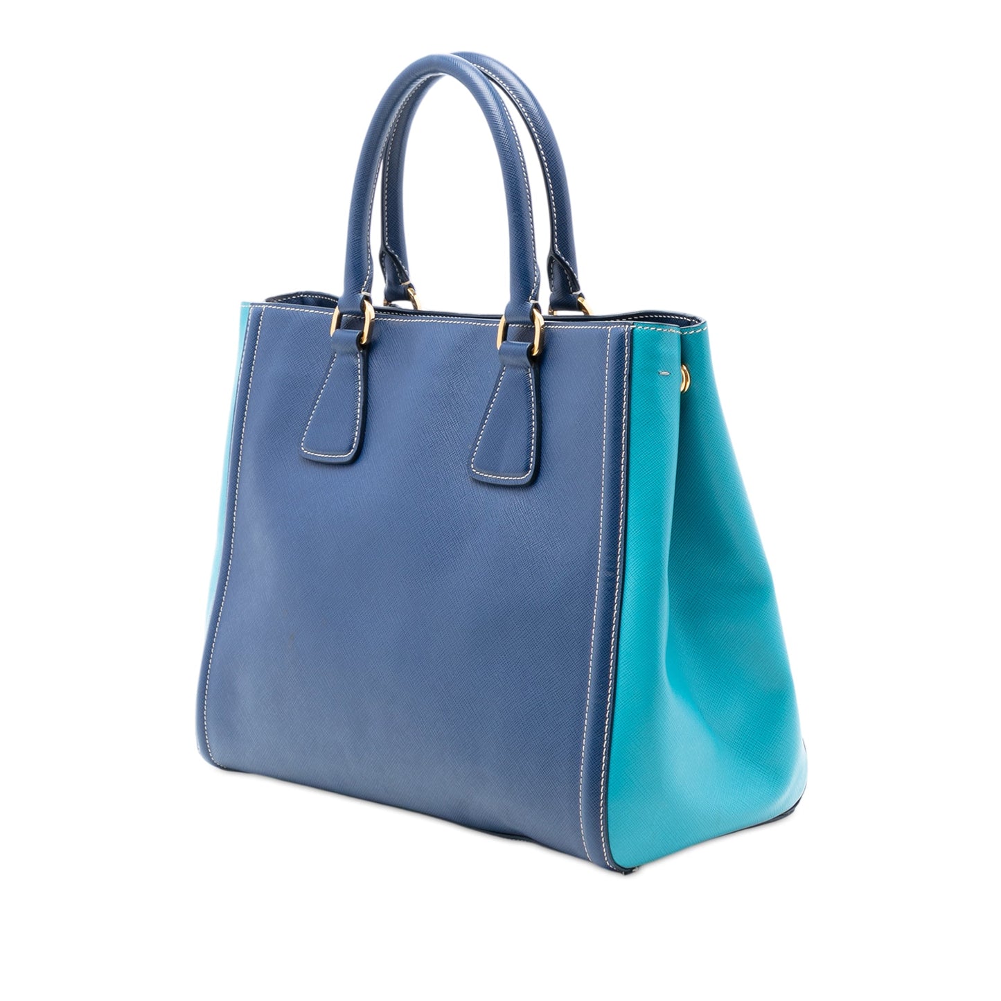 Prada Medium Bicolor Saffiano Lux Galleria Satchel