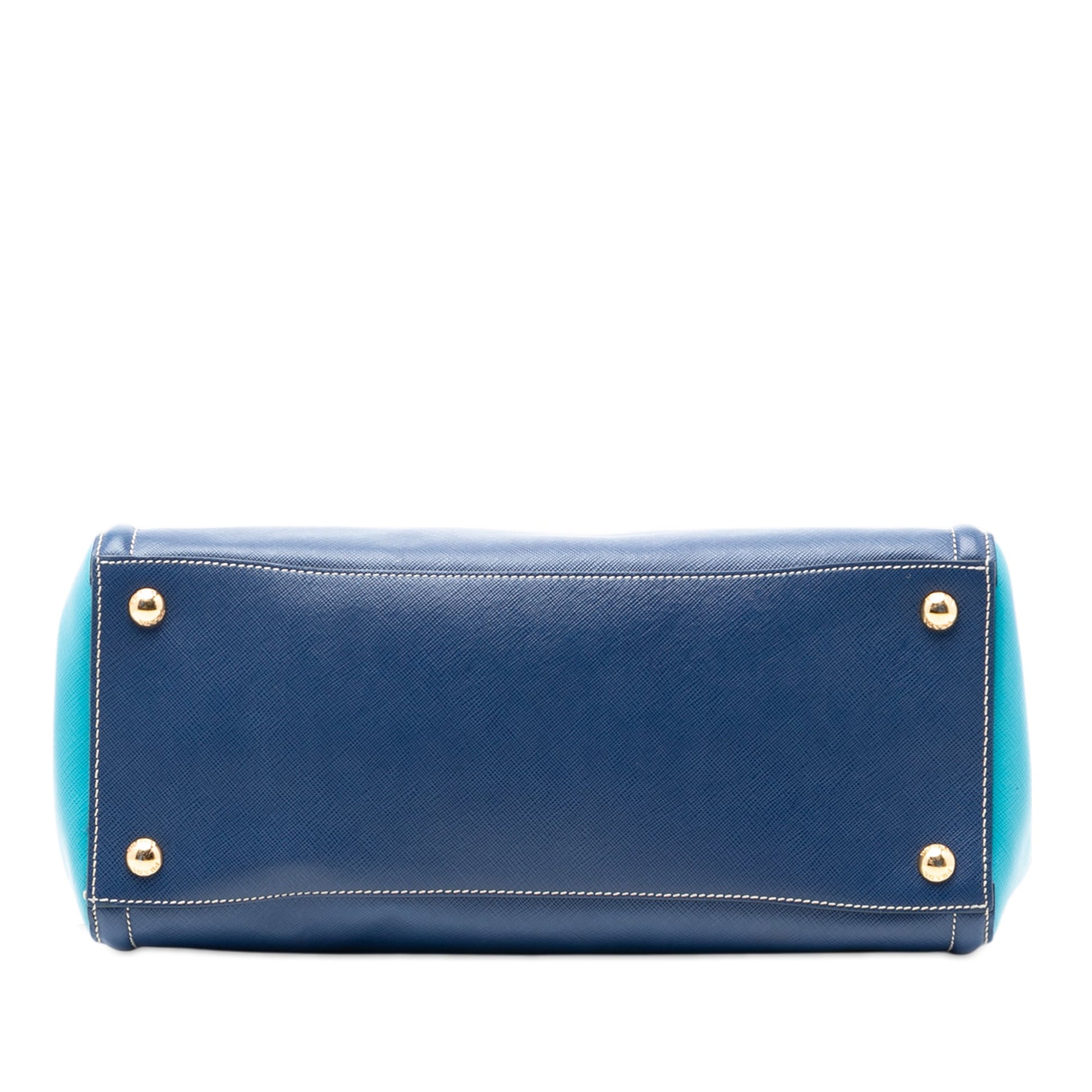 Prada Medium Bicolor Saffiano Lux Galleria Satchel