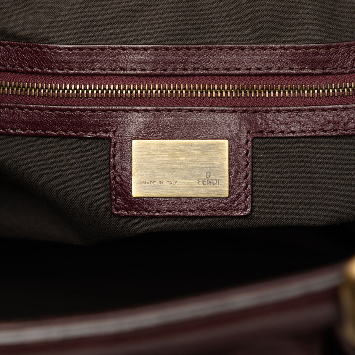 Fendi Leather Doctor B Handbag
