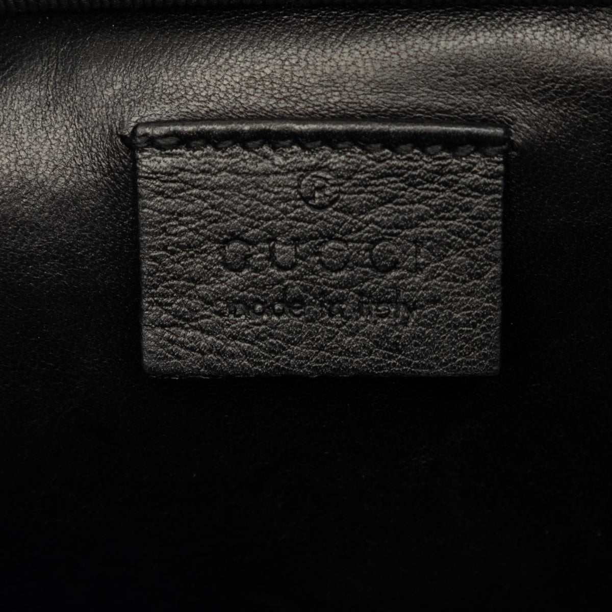 Gucci Guccissima Clutch — Black