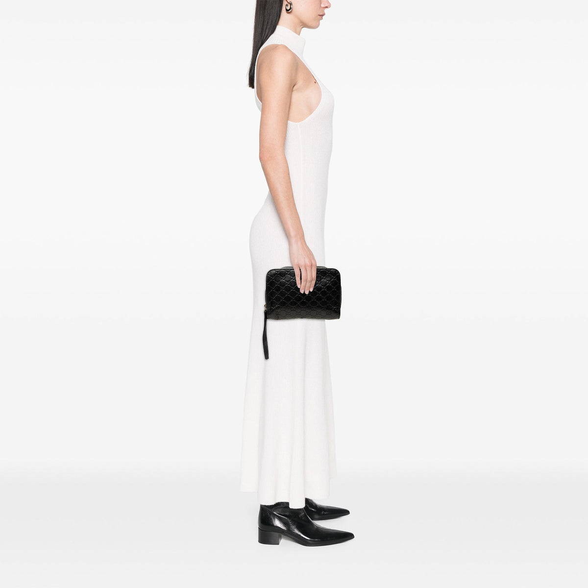 Gucci Guccissima Clutch — Black