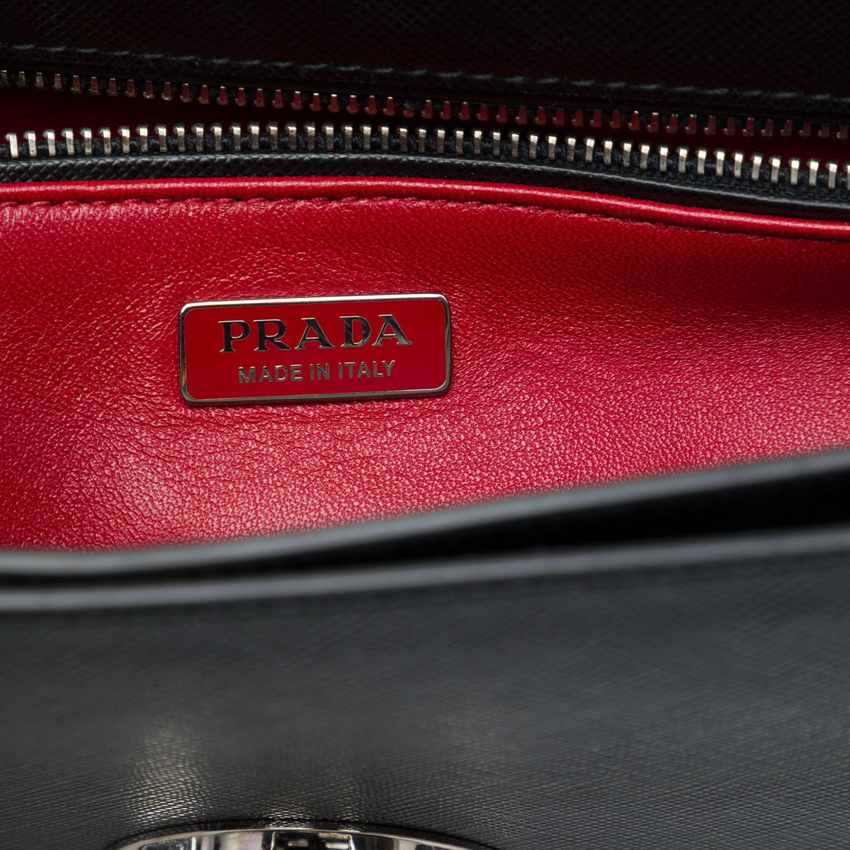 Prada Saffiano Lux Arcade Satchel — Black