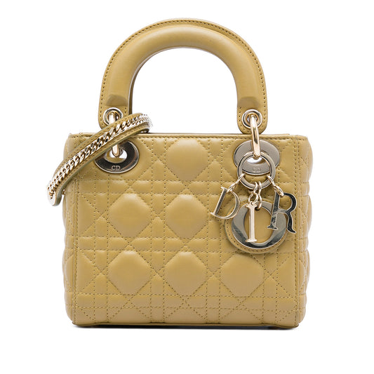 Dior Mini Lambskin Cannage Lady Dior