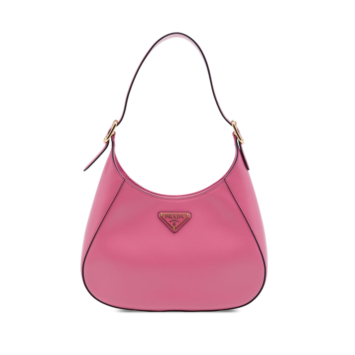 Prada Spazzolato Leather Cleo Shoulder Bag