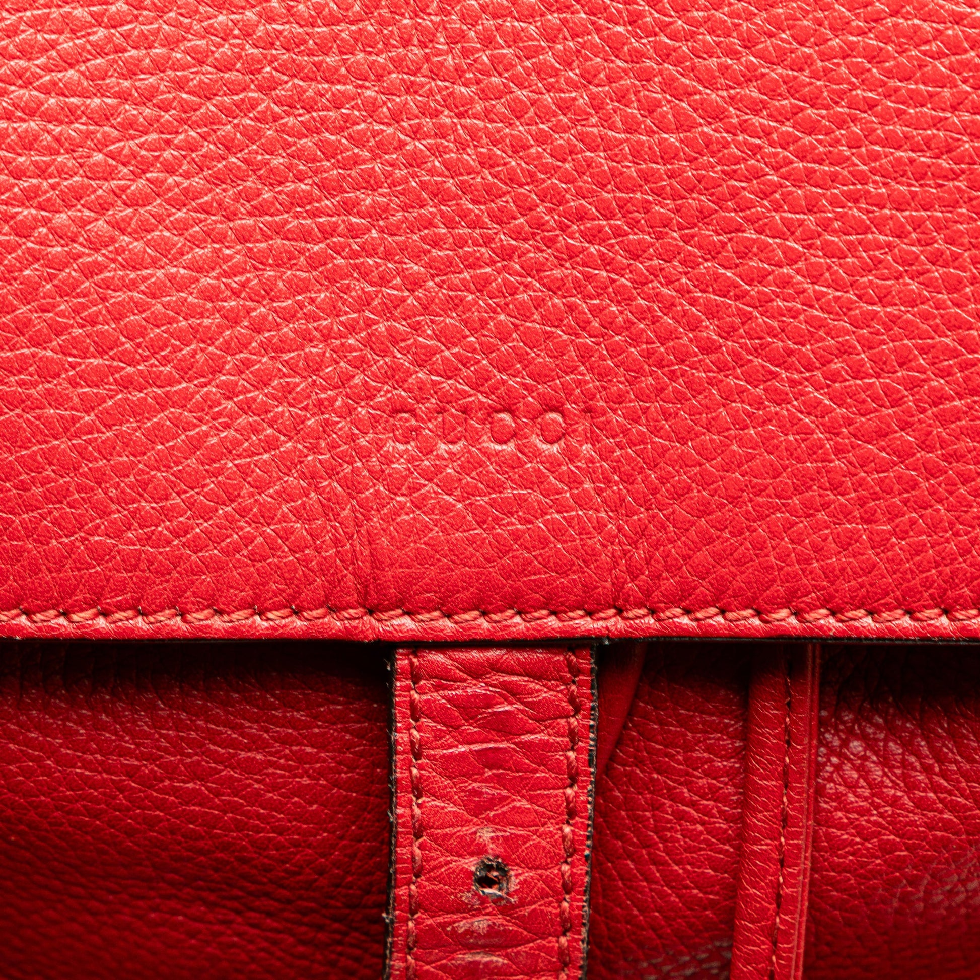 Gucci Leather Bamboo Tassel Backpack