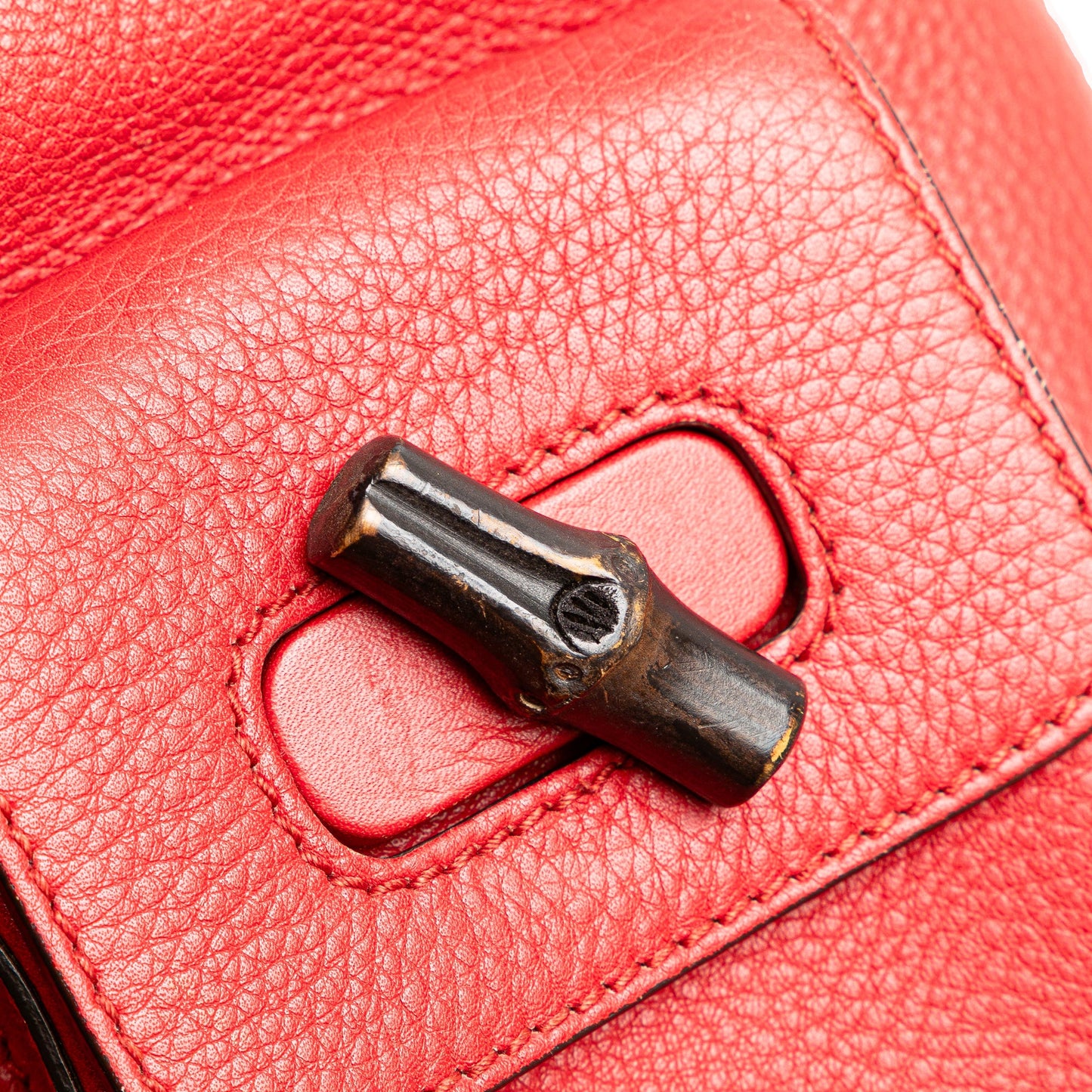 Gucci Leather Bamboo Tassel Backpack