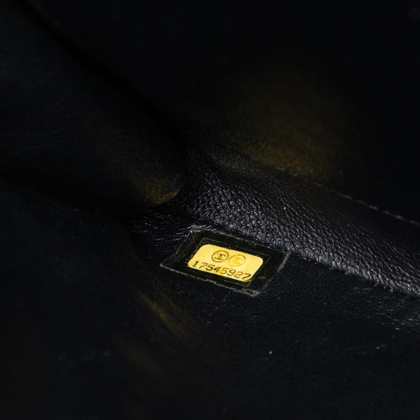 Chanel CC Quilted Patent Clutch With Chain