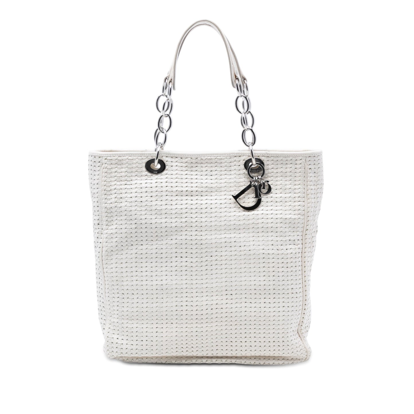 Dior Large Woven Lambskin Lady Dior Soft Shopping Tote