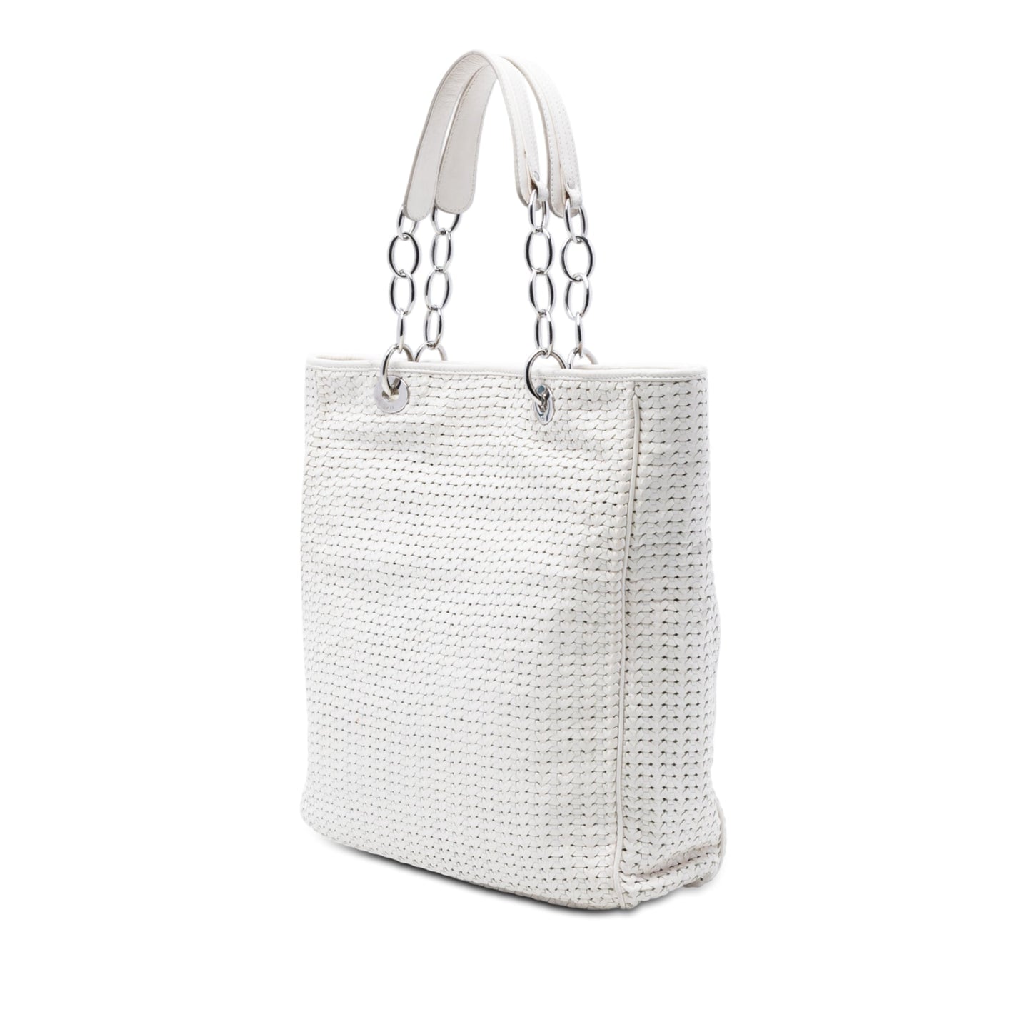 Dior Large Woven Lambskin Lady Dior Soft Shopping Tote