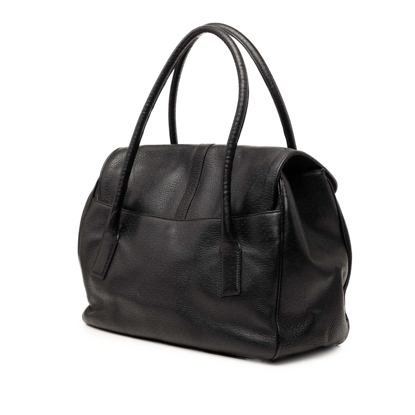 Ferragamo Leather Gancini Flap Handbag