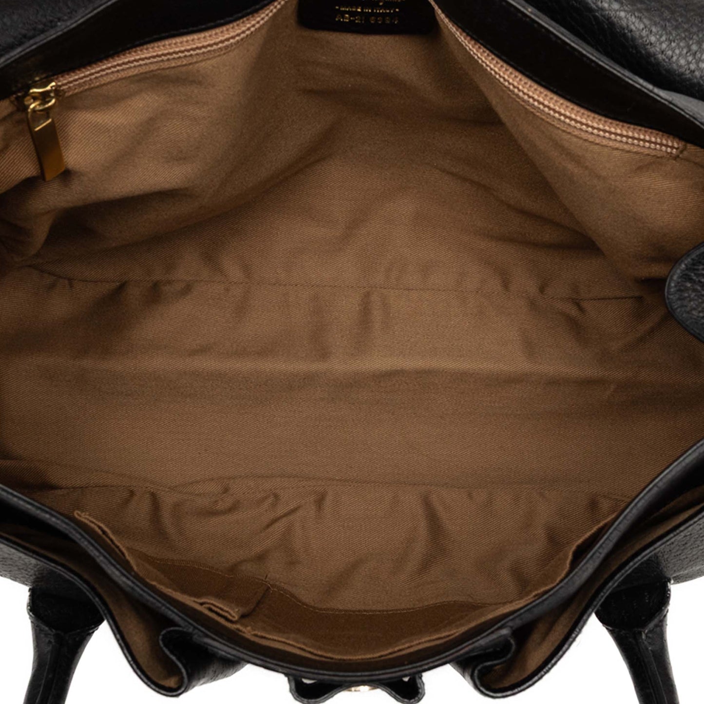 Ferragamo Leather Gancini Flap Handbag