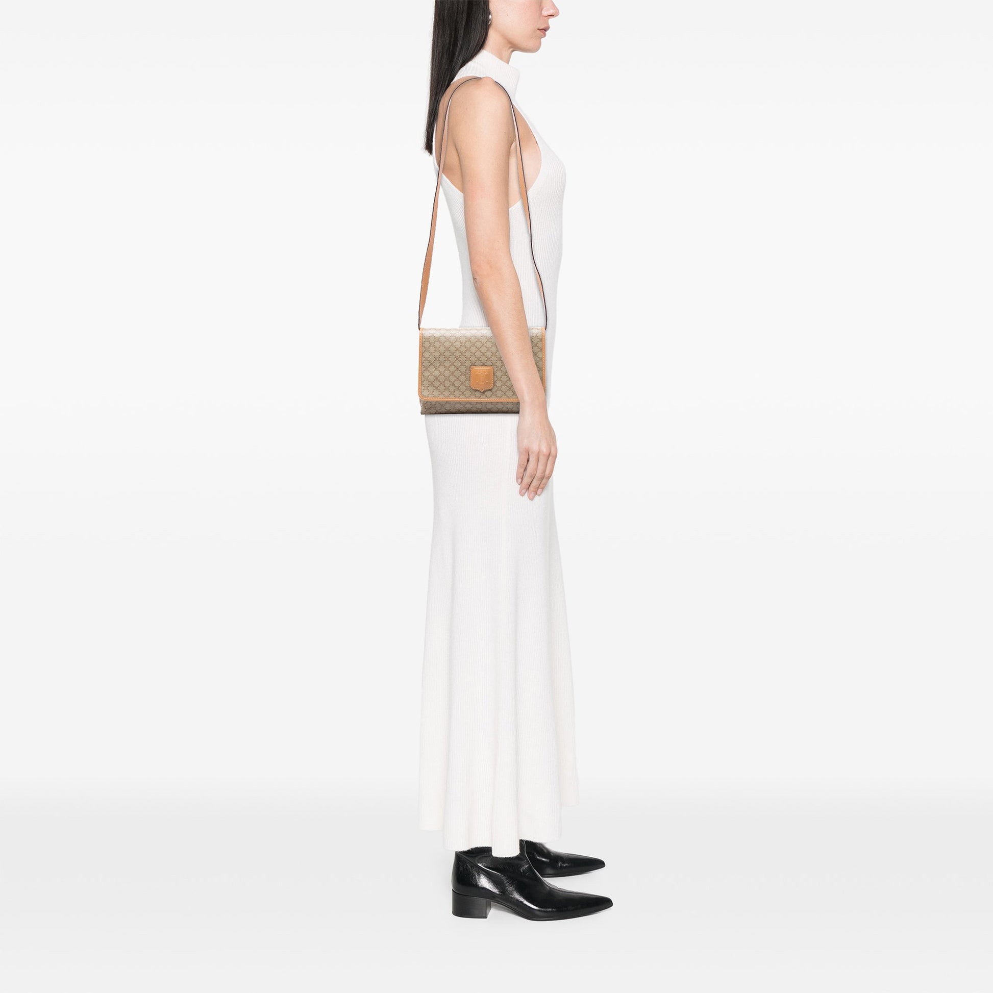 Celine Macadam Coated Canvas Crossbody