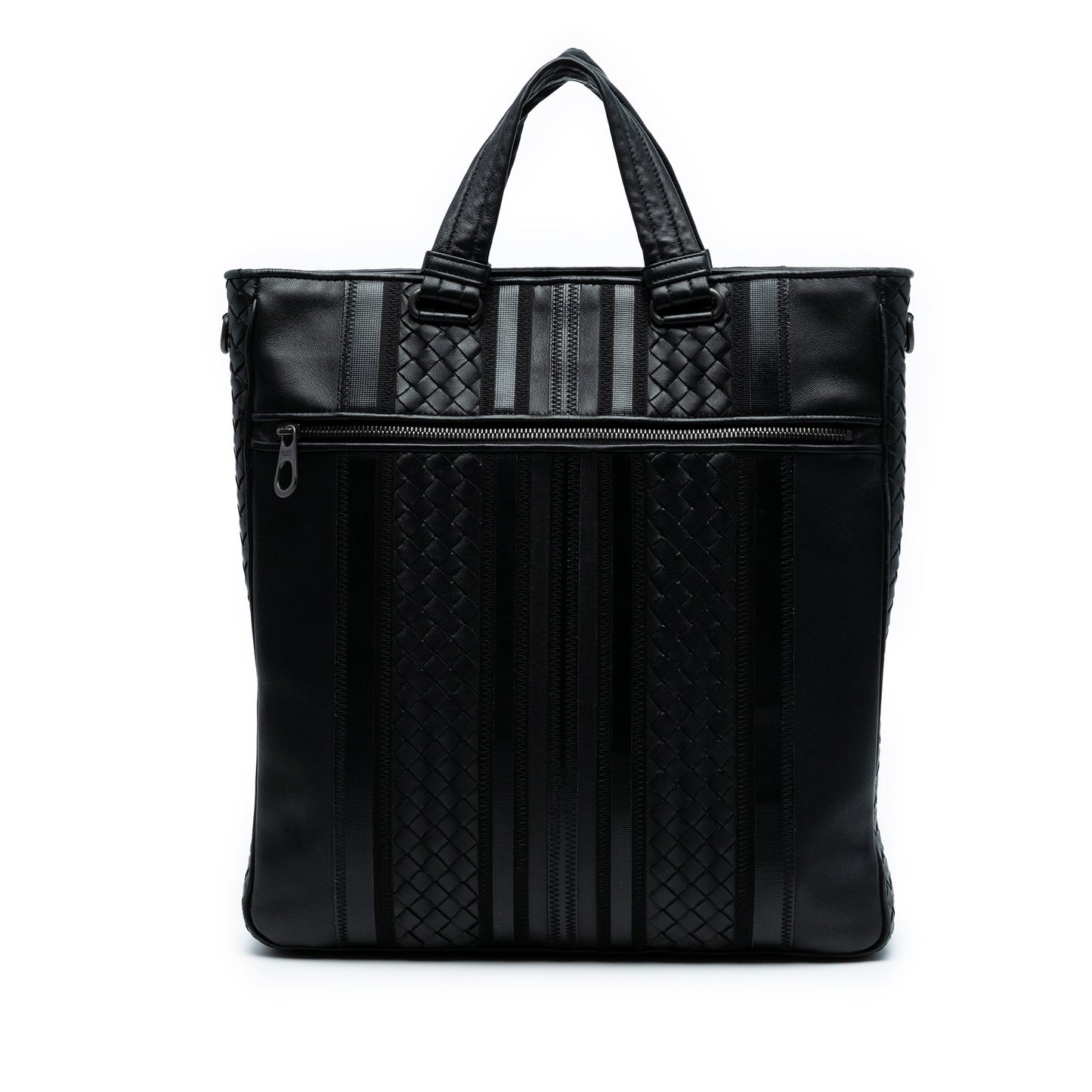 Bottega Veneta Nappa Intrecciato Tech Stripe Convertible Tote