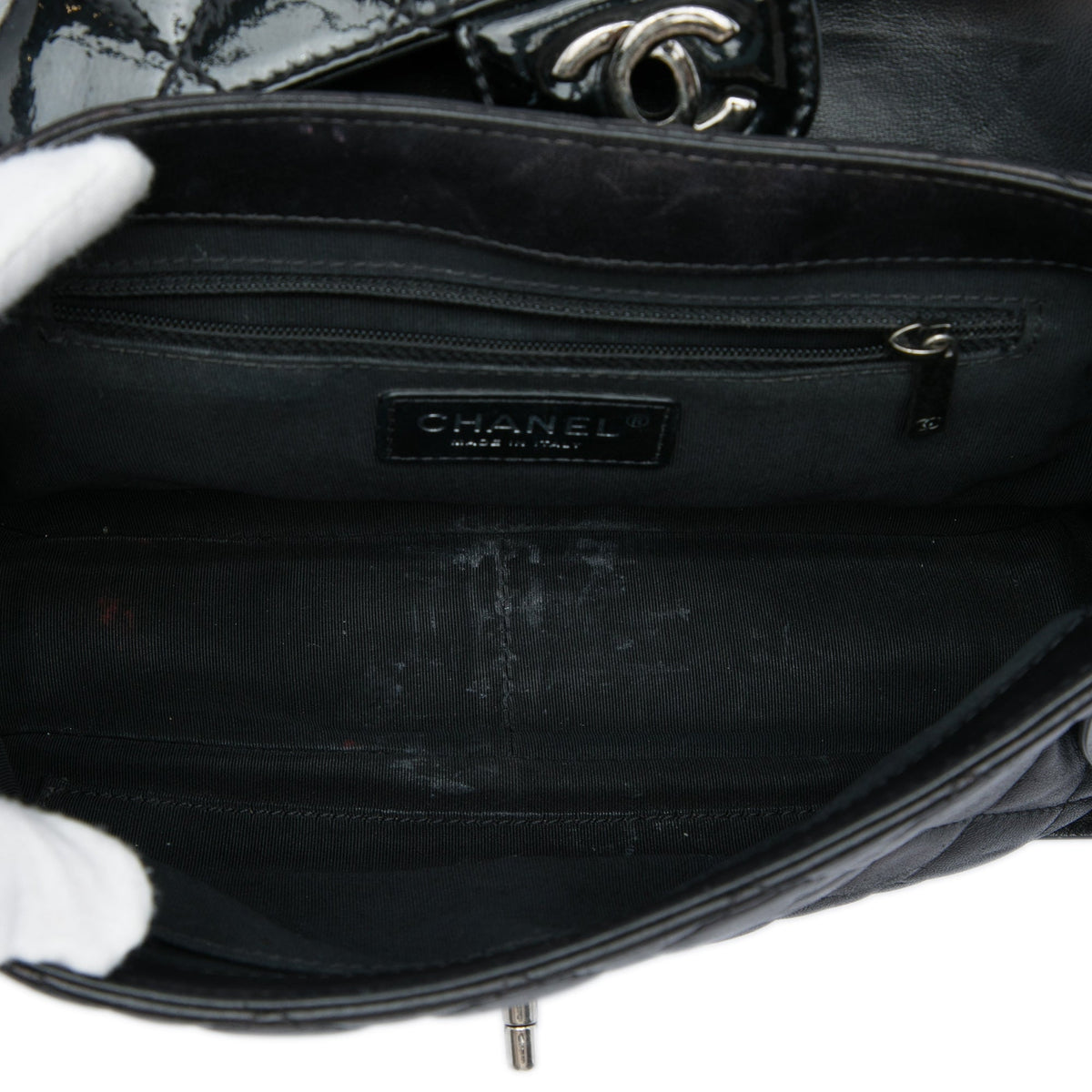 Chanel CC Quilted Lambskin and Patent Bijoux Chain Flap