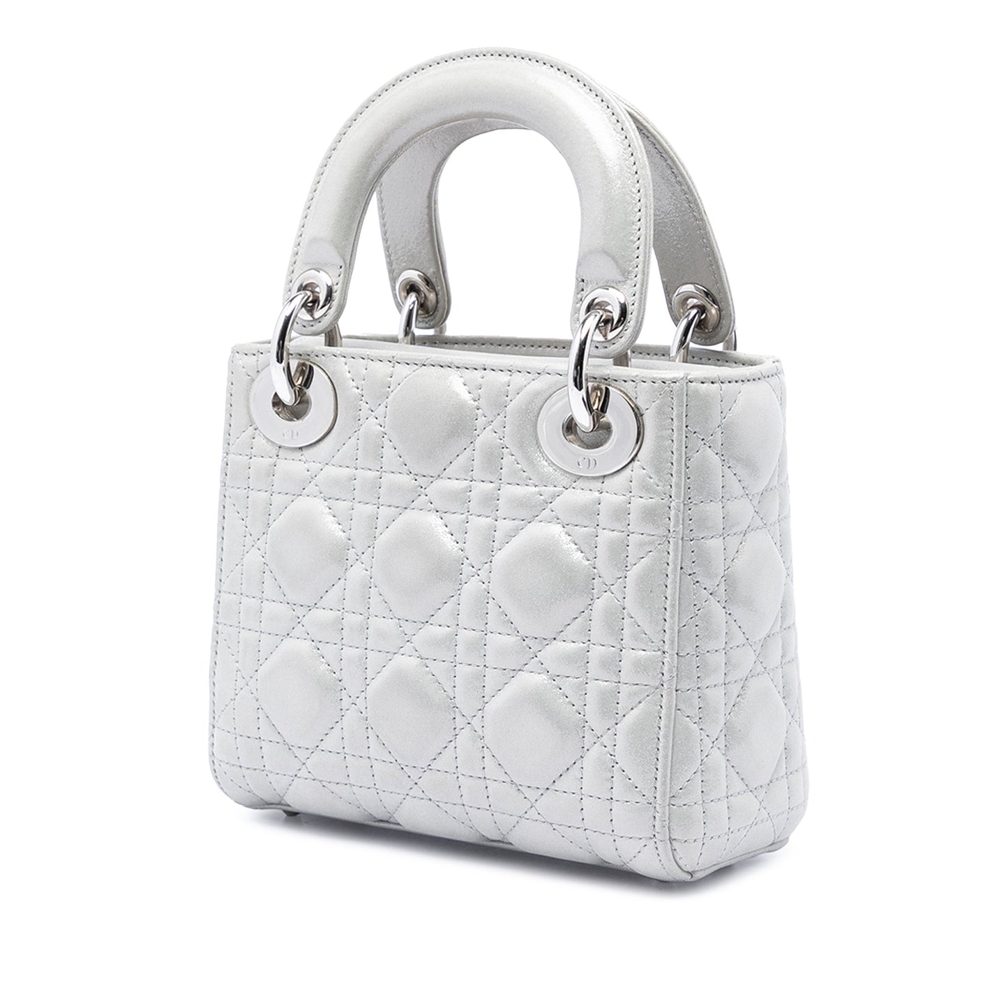 Dior Mini Iridescent Lambskin Cannage Lady Dior