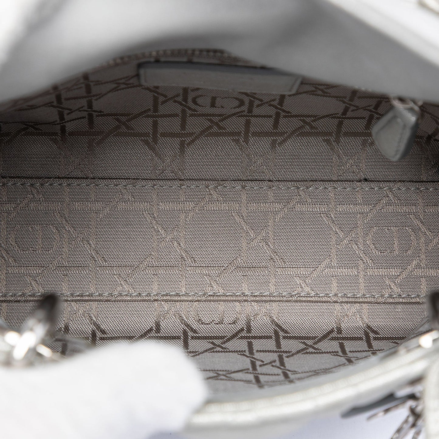 Dior Mini Iridescent Lambskin Cannage Lady Dior