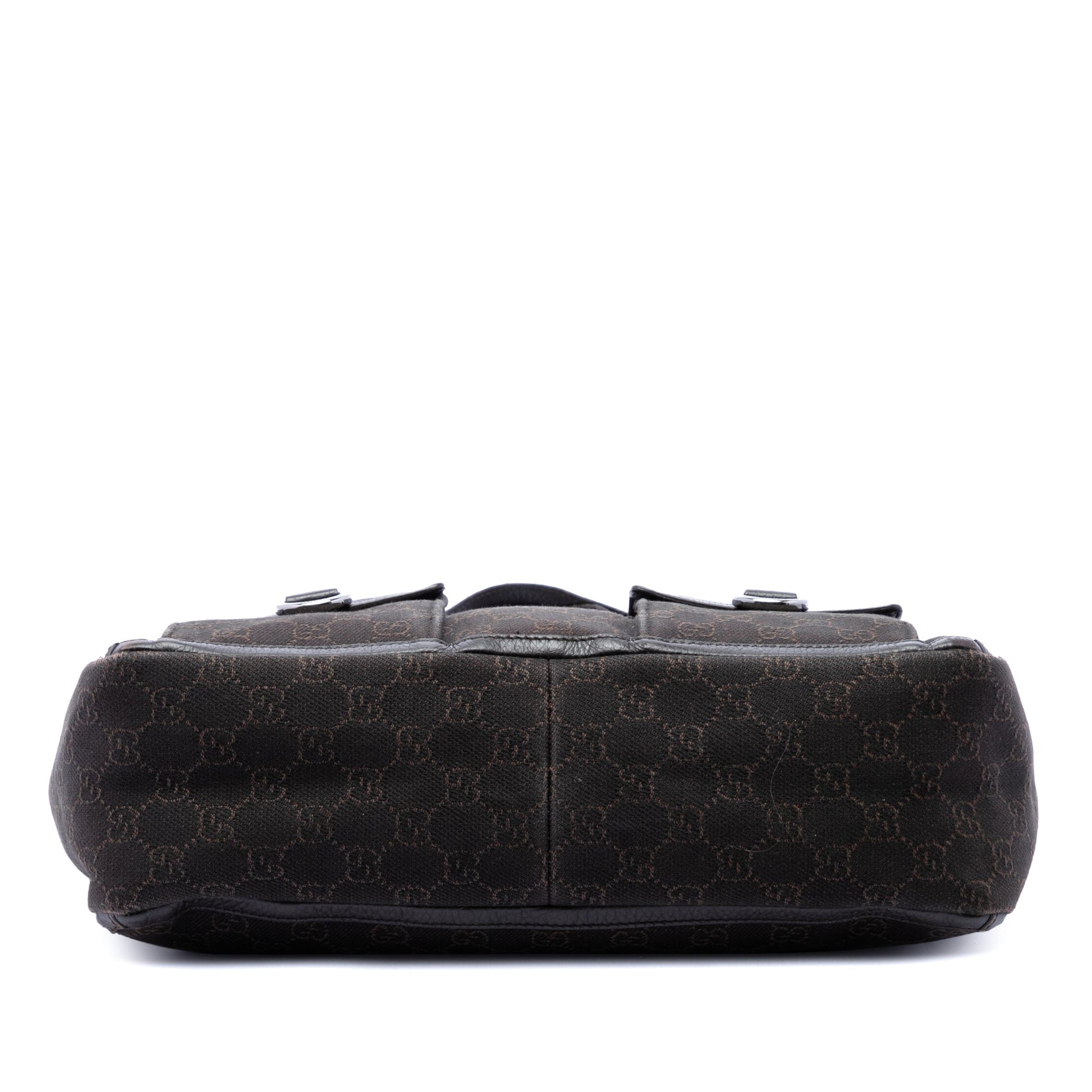 Gucci GG Denim Abbey D Ring Pocket Tote