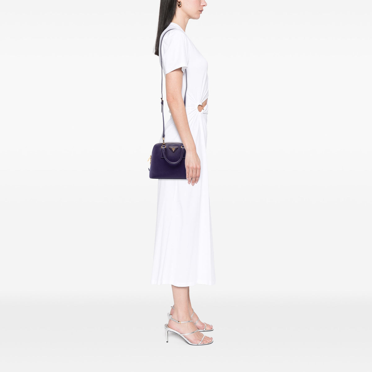 Prada Small Saffiano Lux Promenade Satchel