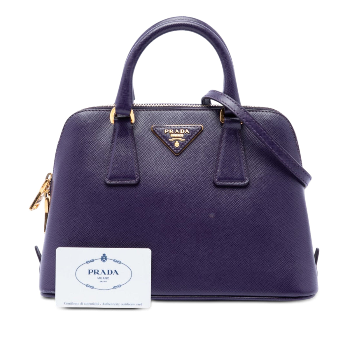 Prada Small Saffiano Lux Promenade Satchel