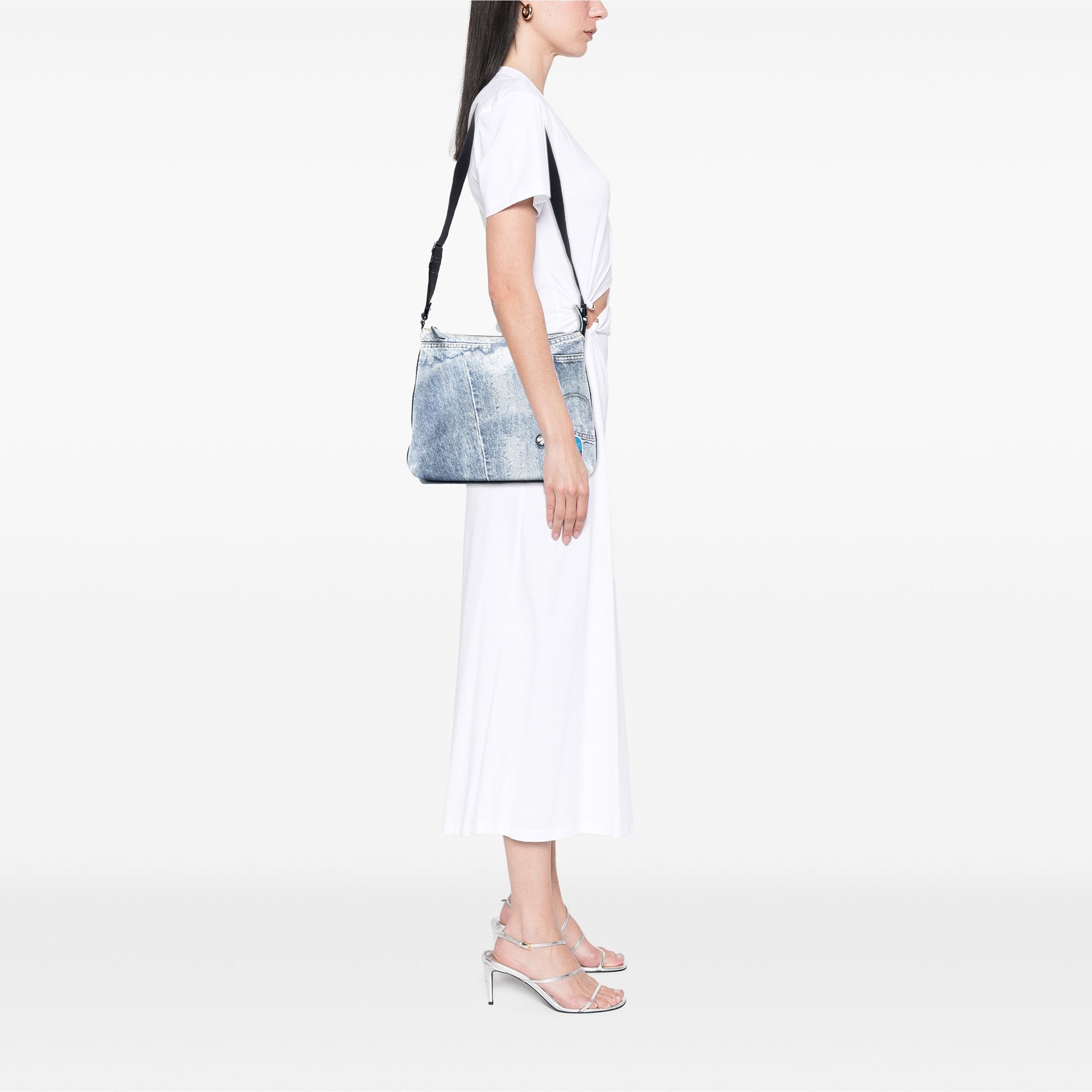 Dior Printed Denim Speedway Crossbody