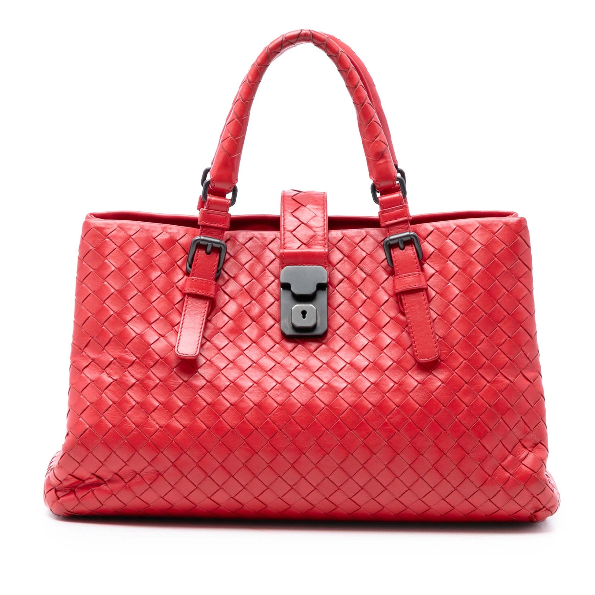Bottega Veneta Small Nappa Intrecciato Roma Satchel