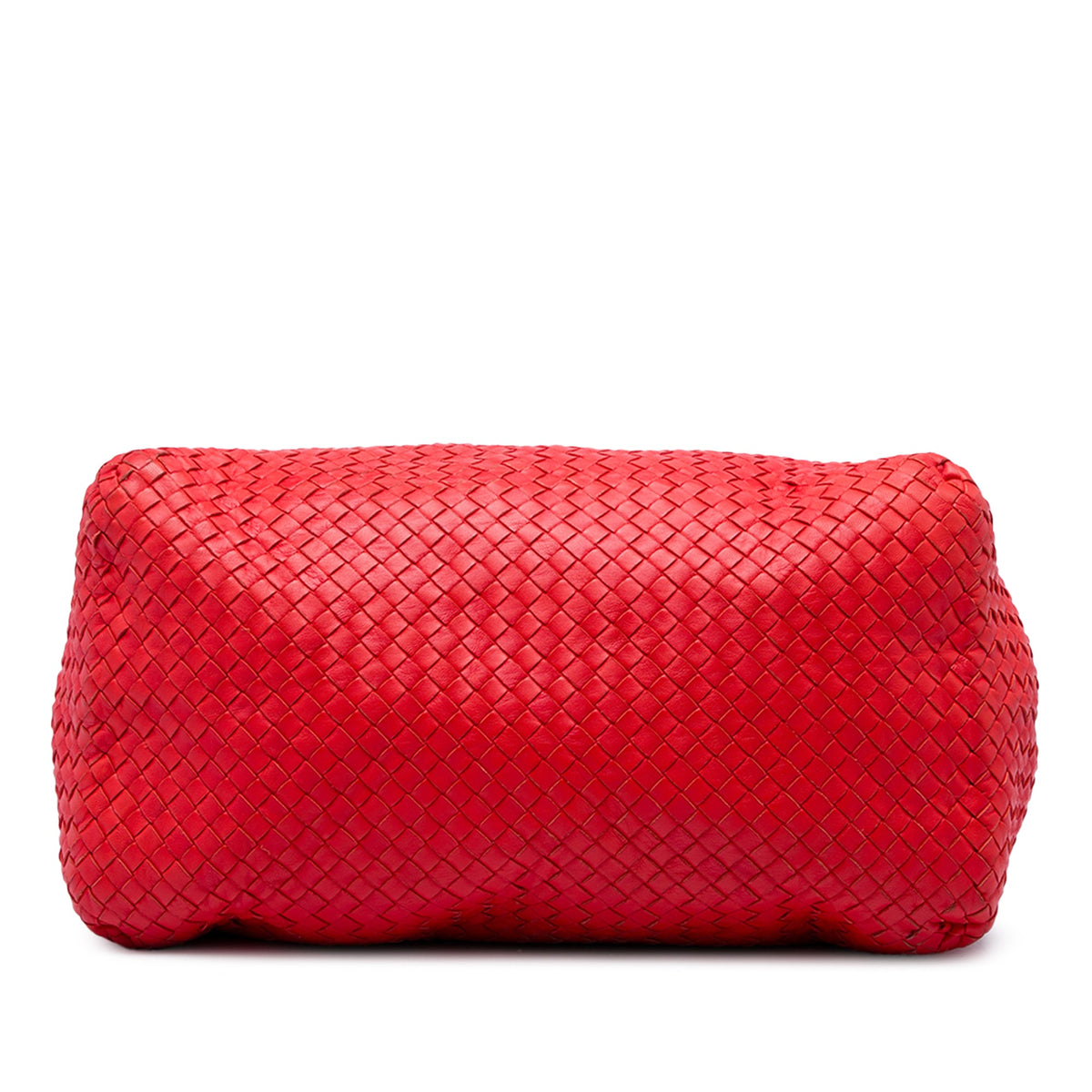 Bottega Veneta Medium Nappa Intrecciato Cesta Tote — Red