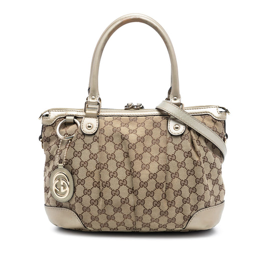 Gucci GG Canvas Sukey Satchel