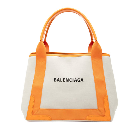 Balenciaga Canvas Navy Cabas S Tote