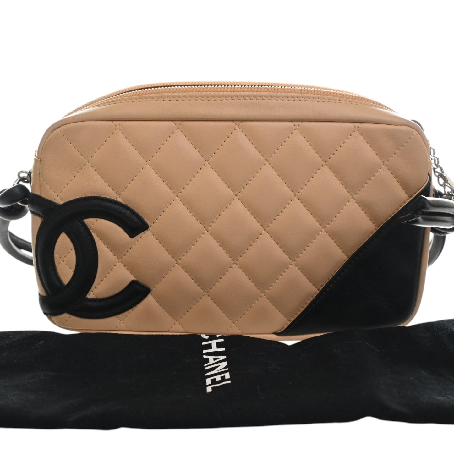 Chanel Quilted Lambskin Cambon Ligne Pochette
