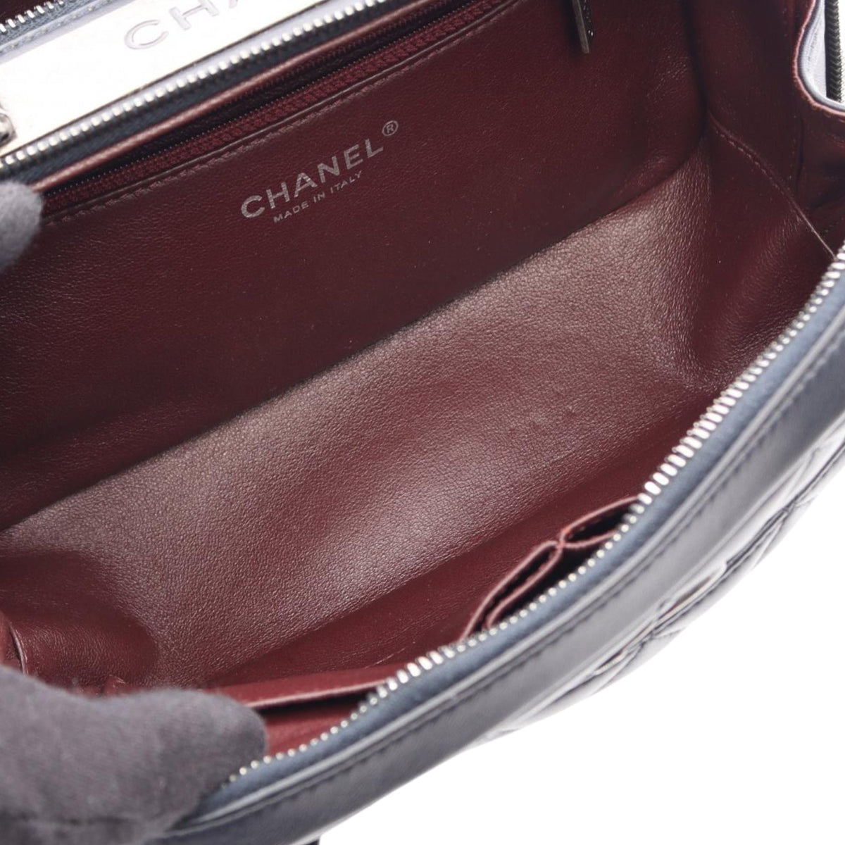 Chanel Small Quilted Calfskin Trendy CC Bowling Bag — Black