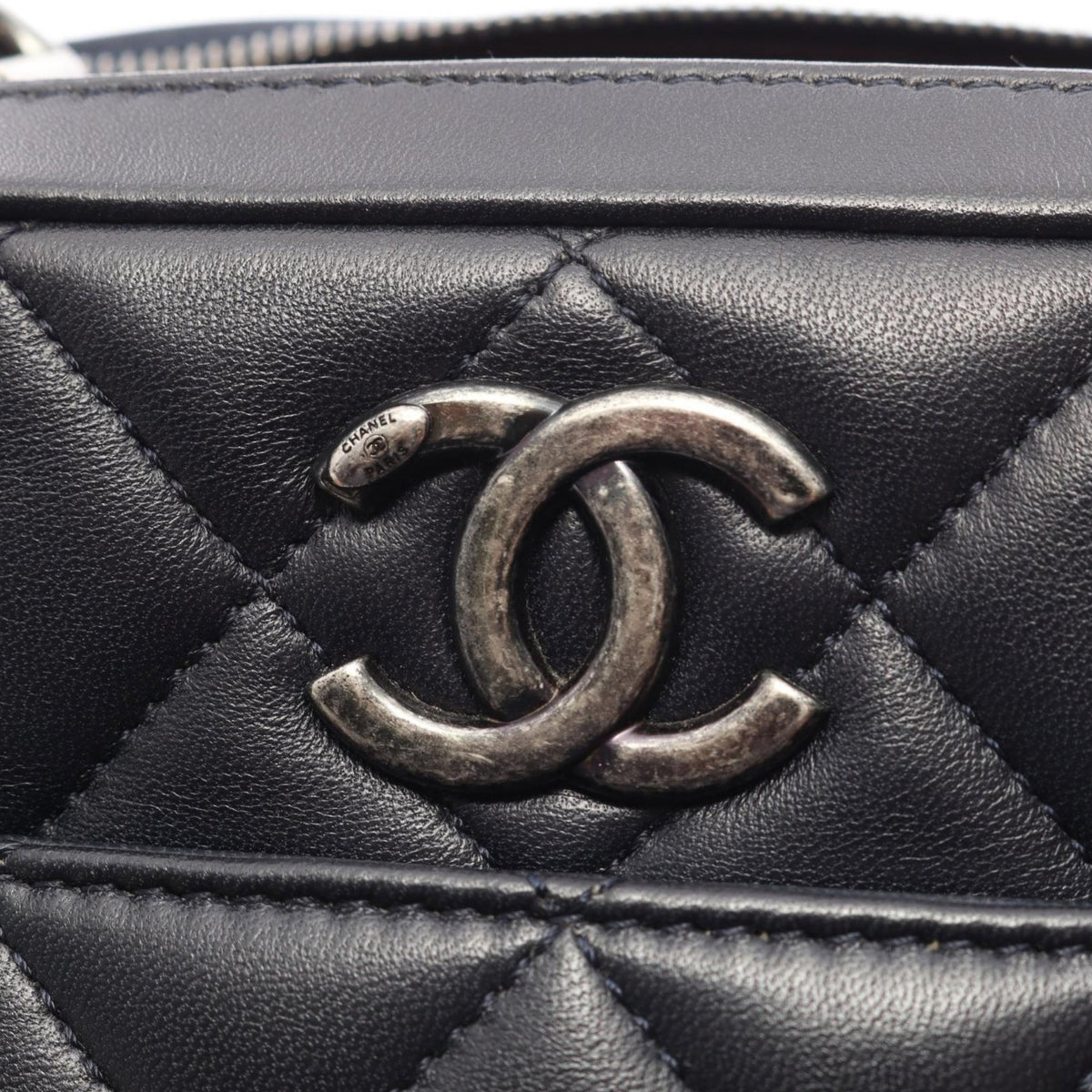 Chanel Small Quilted Calfskin Trendy CC Bowling Bag — Black
